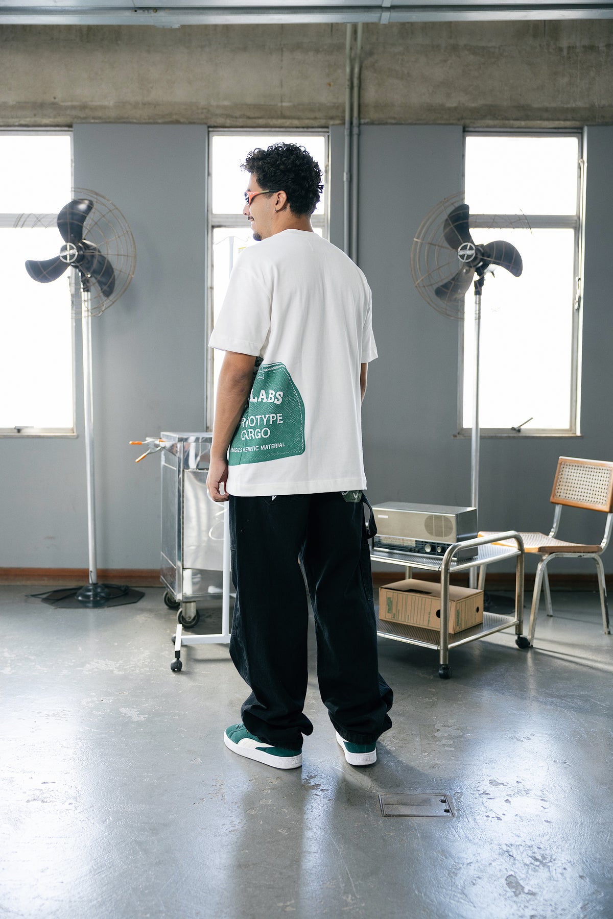 Camisa Oversize “Cargo Frag” Beige