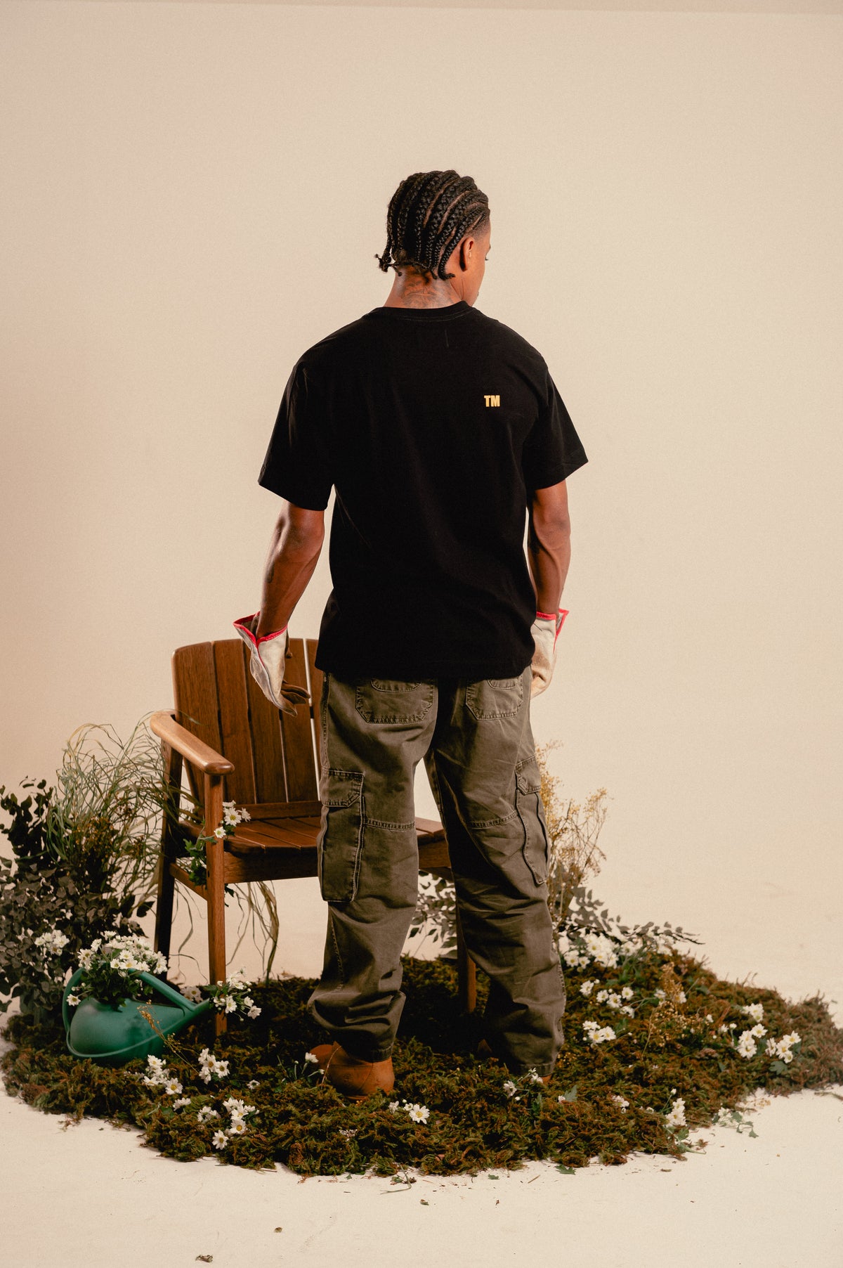 Camisa Regular "Woolseed" Preto