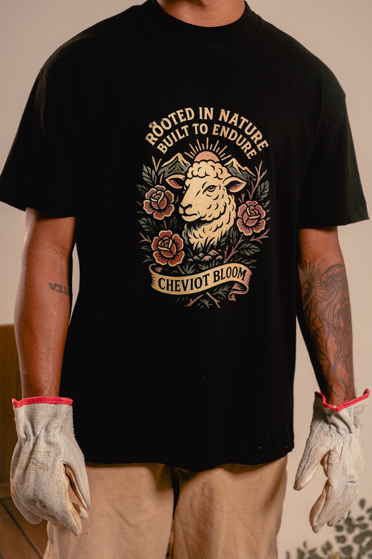 Camisa Oversize "Rooted in Nature" Preto