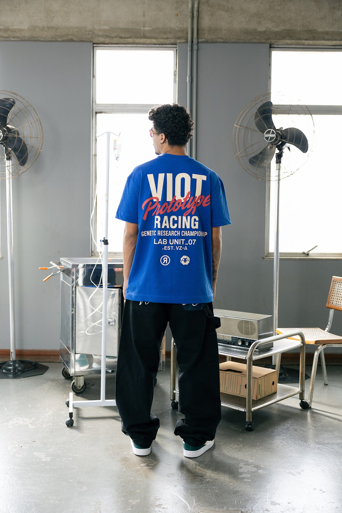 Camisa Oversize "Proto Race 07" Azul