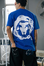 Camisa Oversize “Glitch Entity” Azul