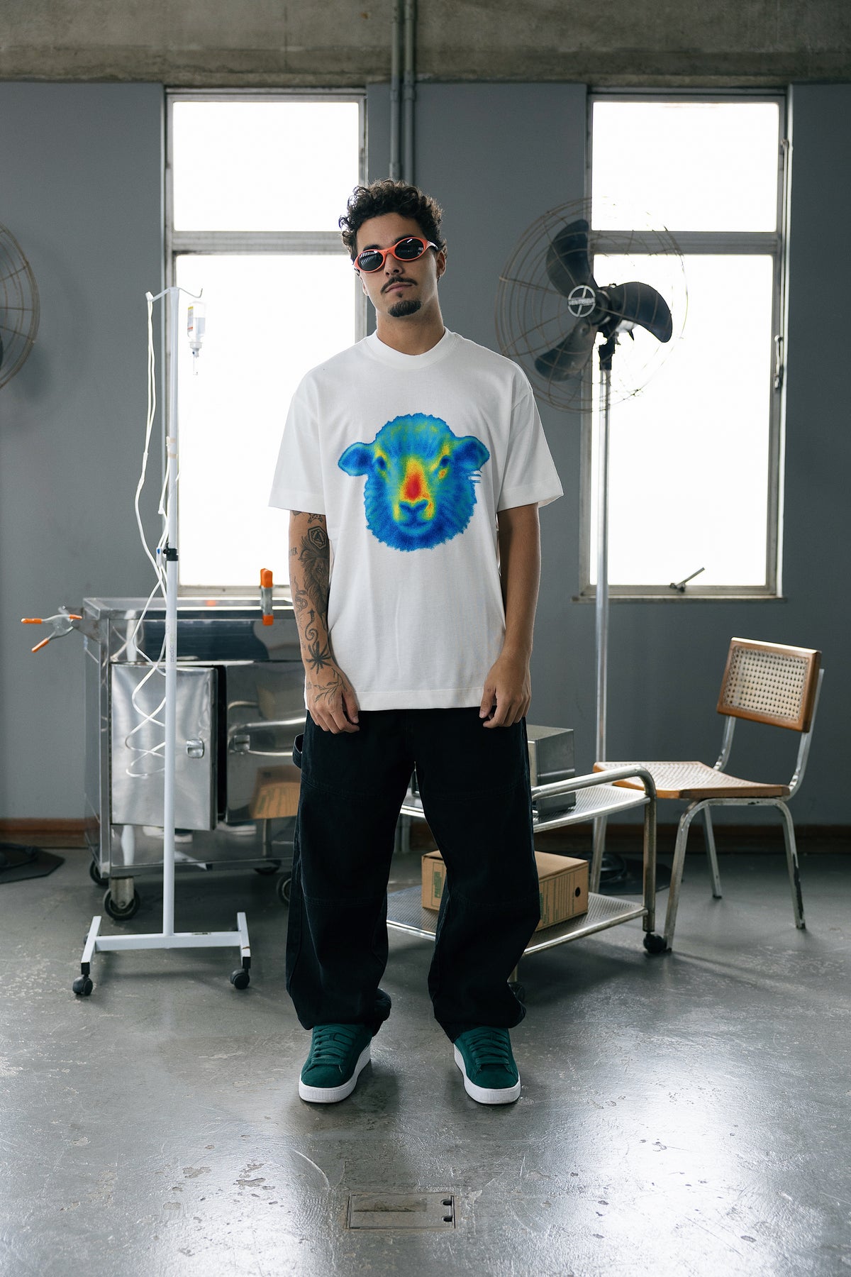 Camisa Oversize “Thermo Trace” Bege