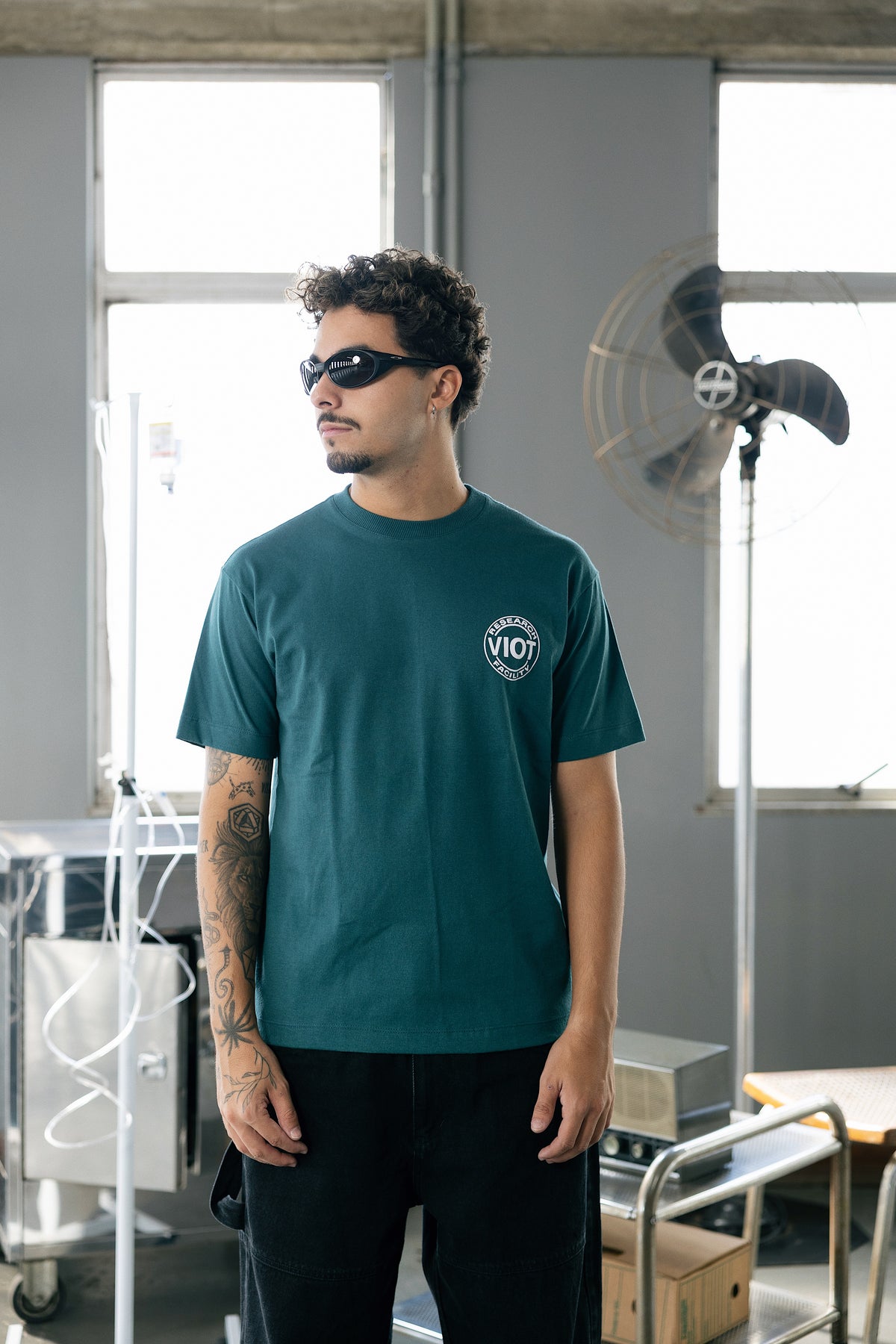 Camisa Regular “Subject Lock” Verde