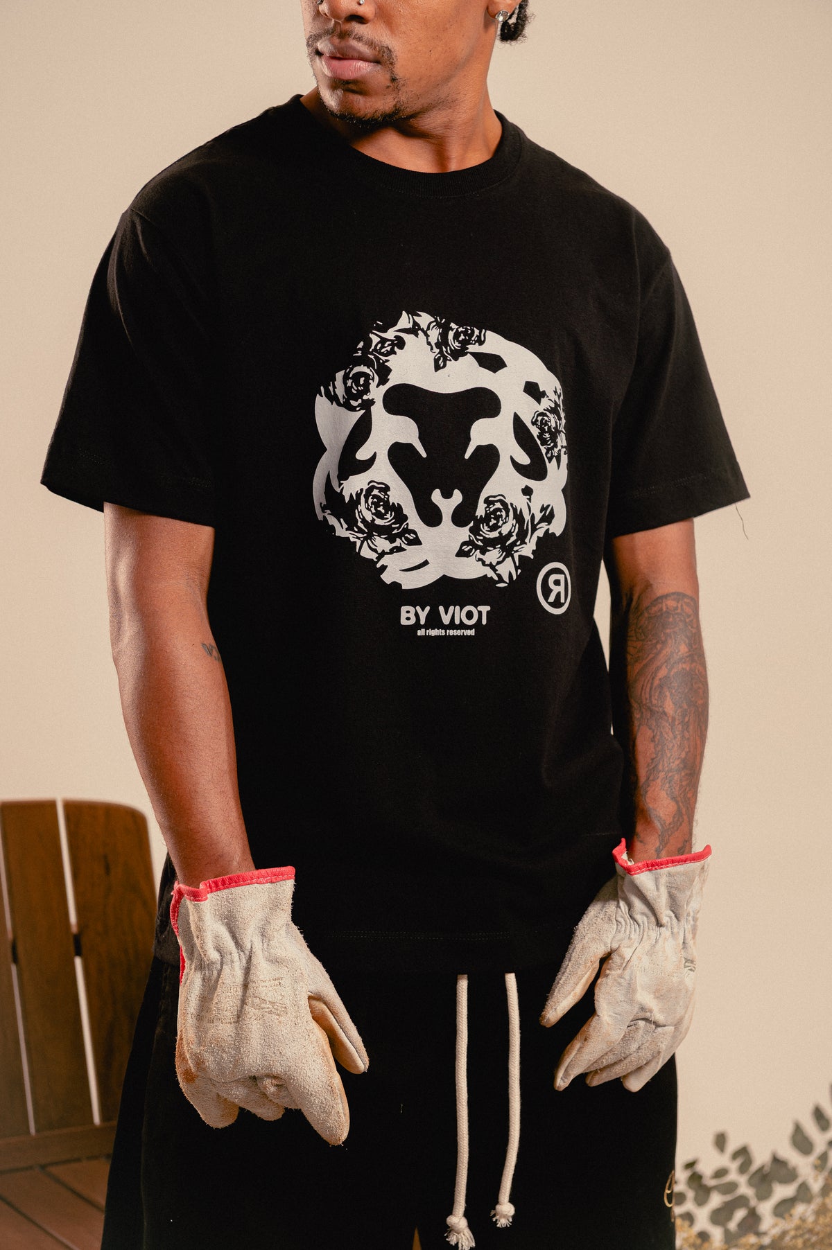 Camisa Regular "Logo Mark Rose"