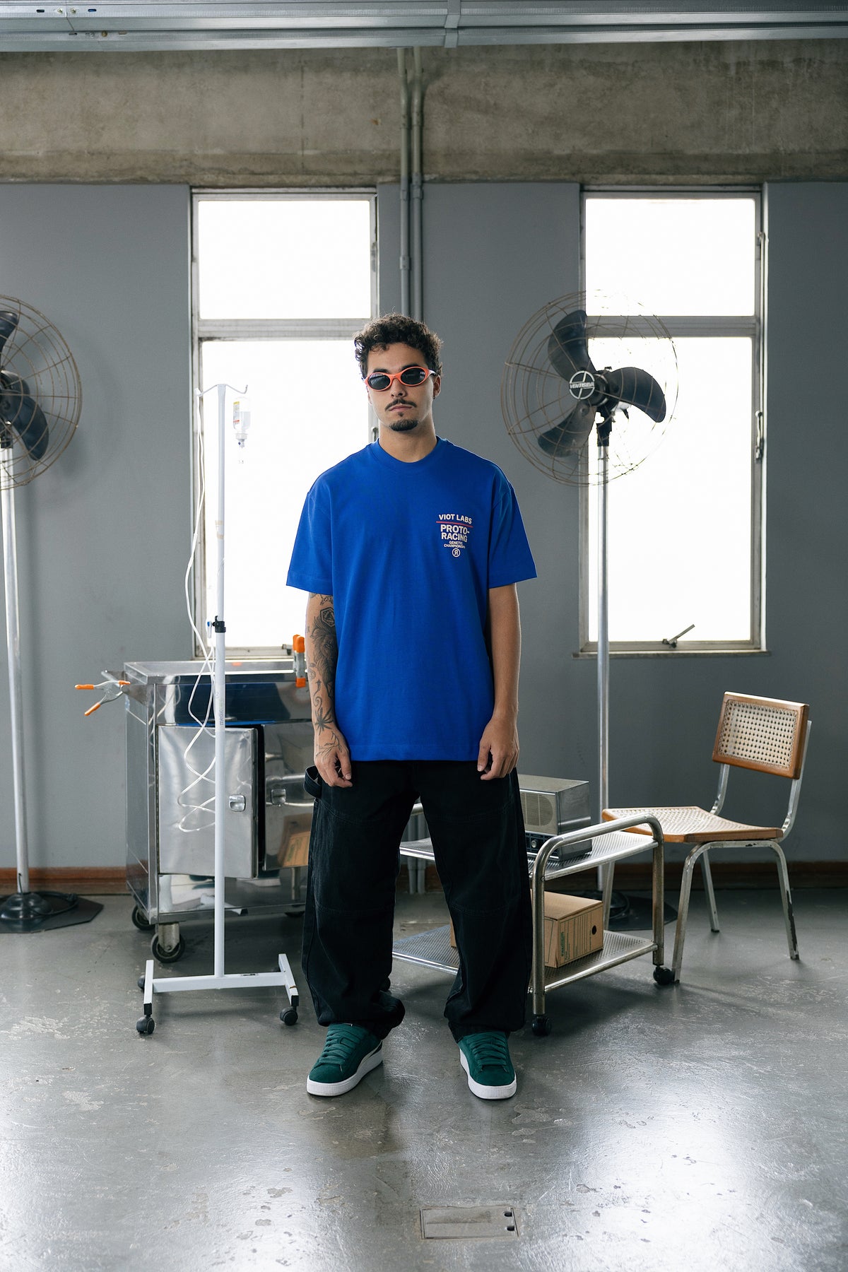 Camisa Oversize "Proto Race 07" Azul