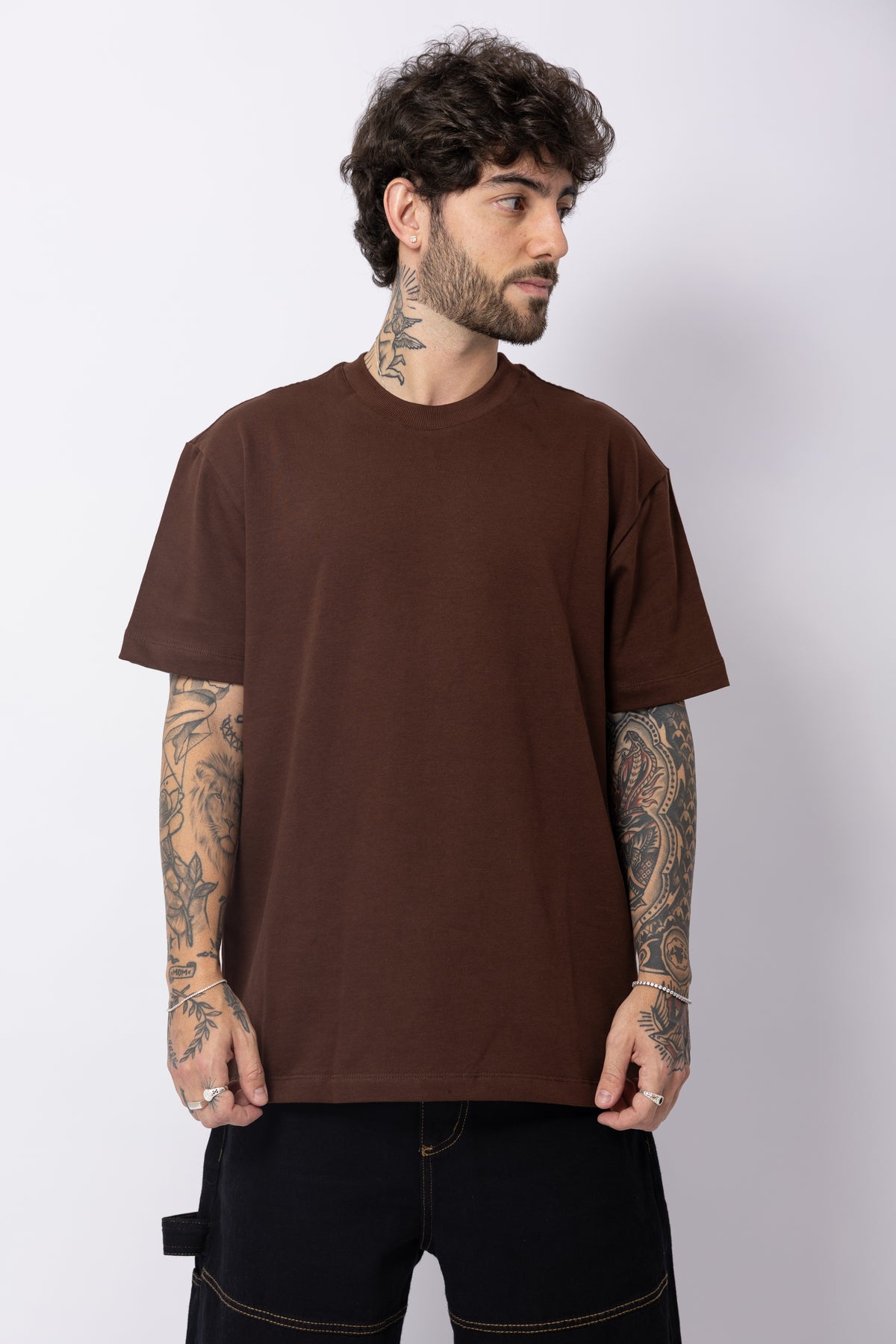 Camisa "Cheviot Script" Oversize