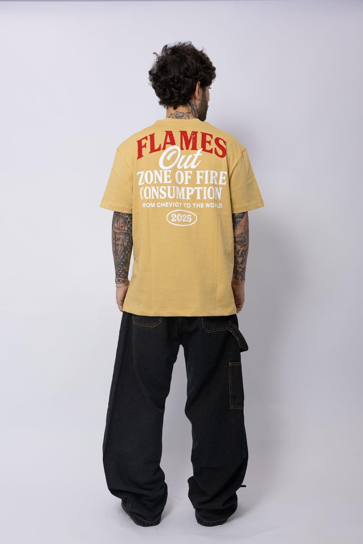 Camisa "Flames Out" Oversize