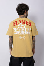Camisa "Flames Out" Oversize