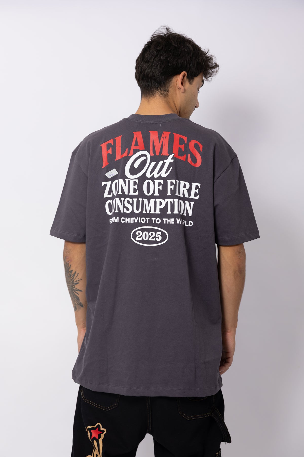 Camisa "Flames Out" Oversize