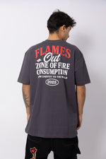 Camisa "Flames Out" Oversize