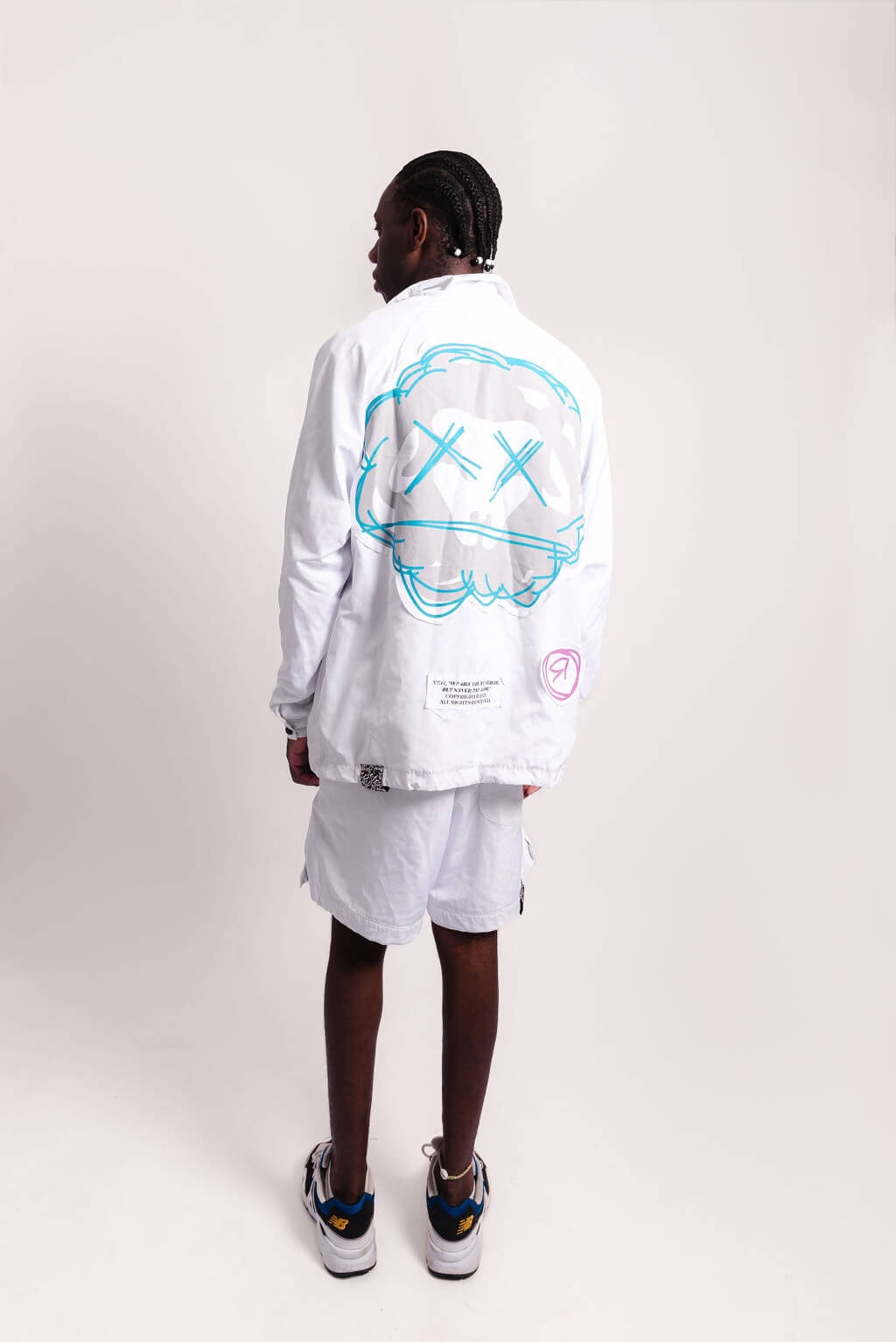 Sketch Logo Jacket White