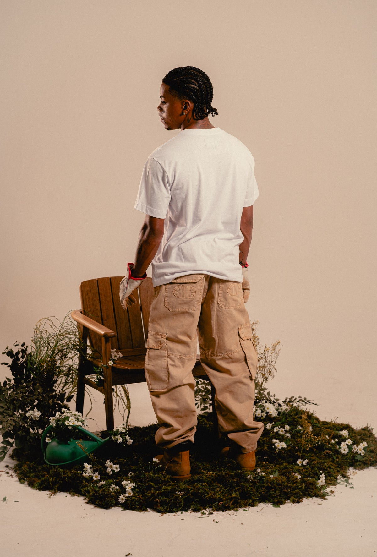 Calça Drover Cargo Cheviot Clay