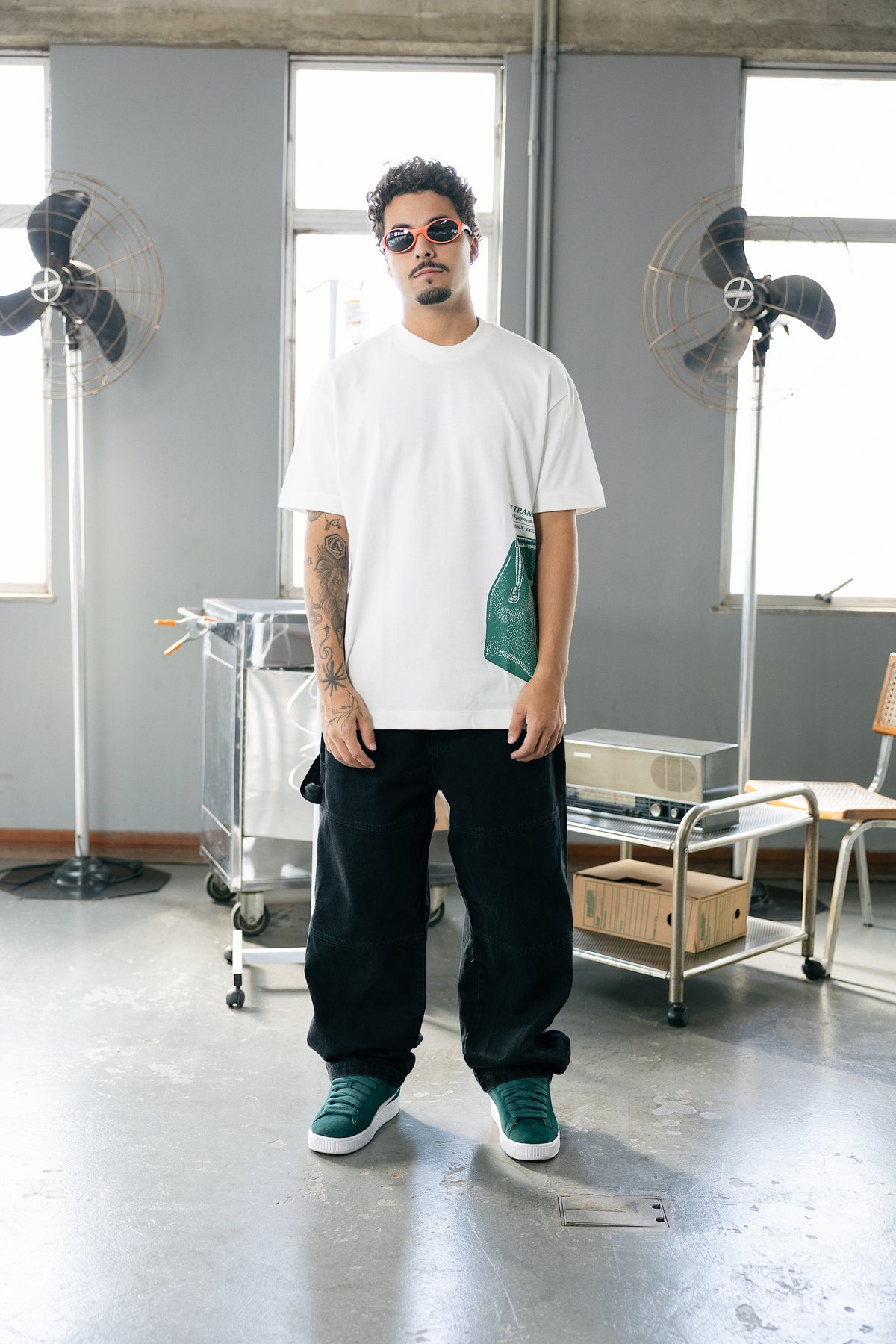 Camisa Oversize “Cargo Frag” Beige