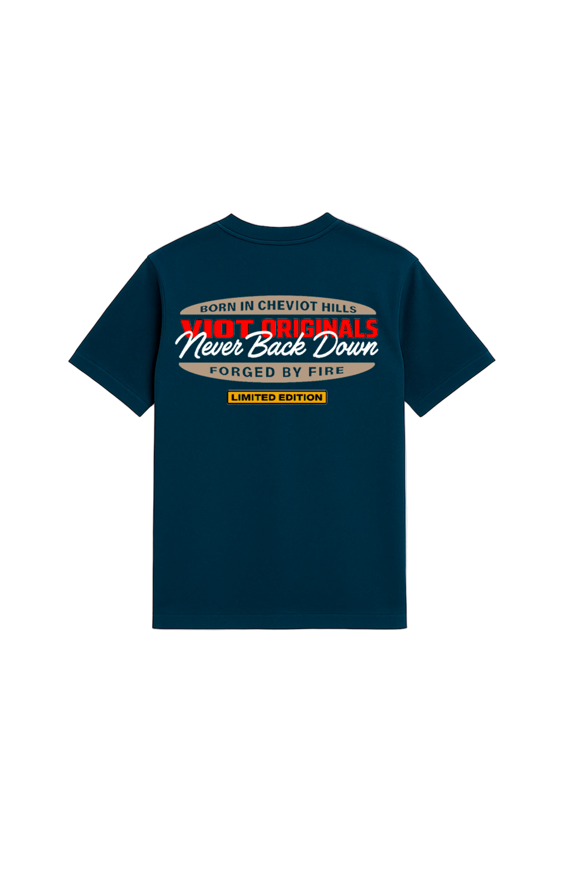 Camisa "Never Back Down" Oversize