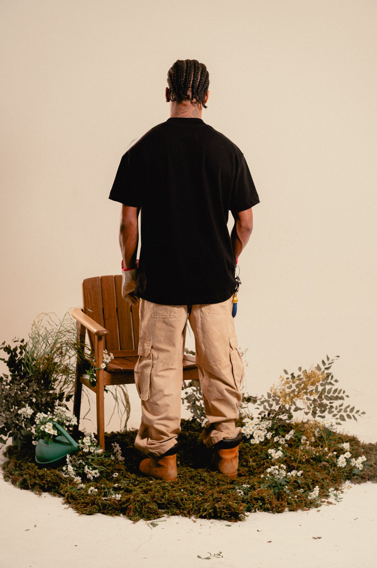 Camisa Oversize "Rooted in Nature" Preto