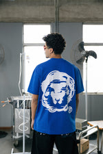 Camisa Oversize “Glitch Entity” Azul