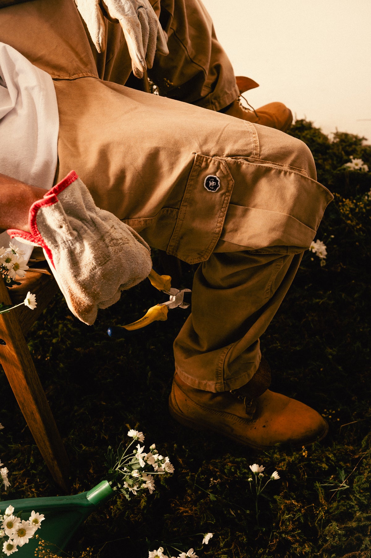 Calça Drover Cargo Cheviot Clay