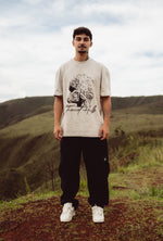 Camisa Oversize "Cheviot Hills Bristle" Bege