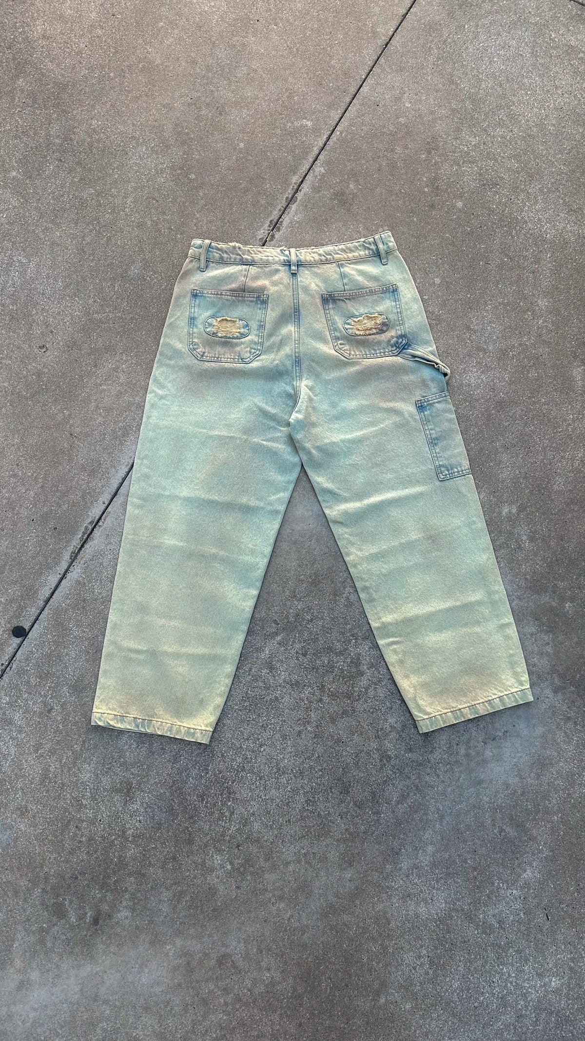 Camel Custom Flared Jeans