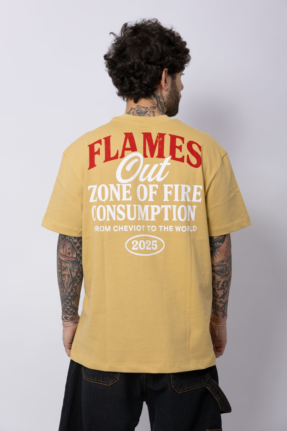 Camisa "Flames Out" Oversize