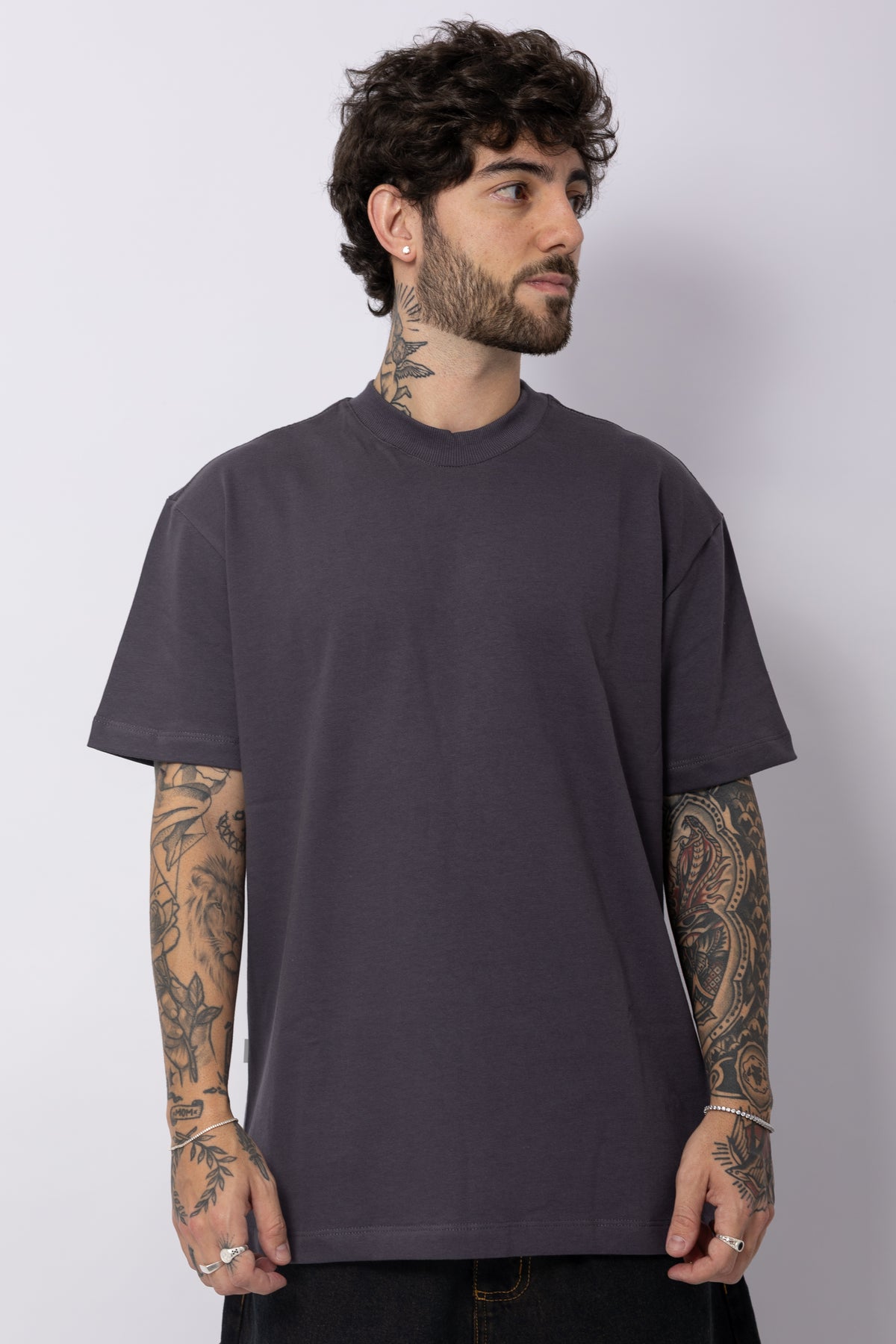 Camisa "Cheviot Script" Oversize