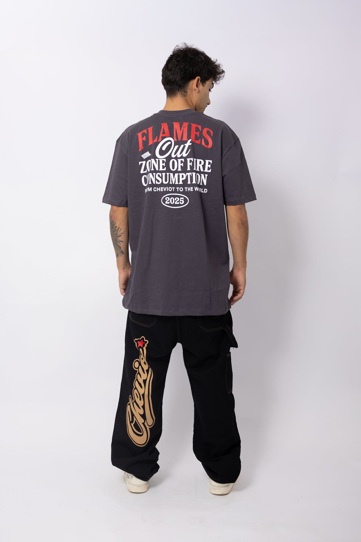 Camisa "Flames Out" Oversize